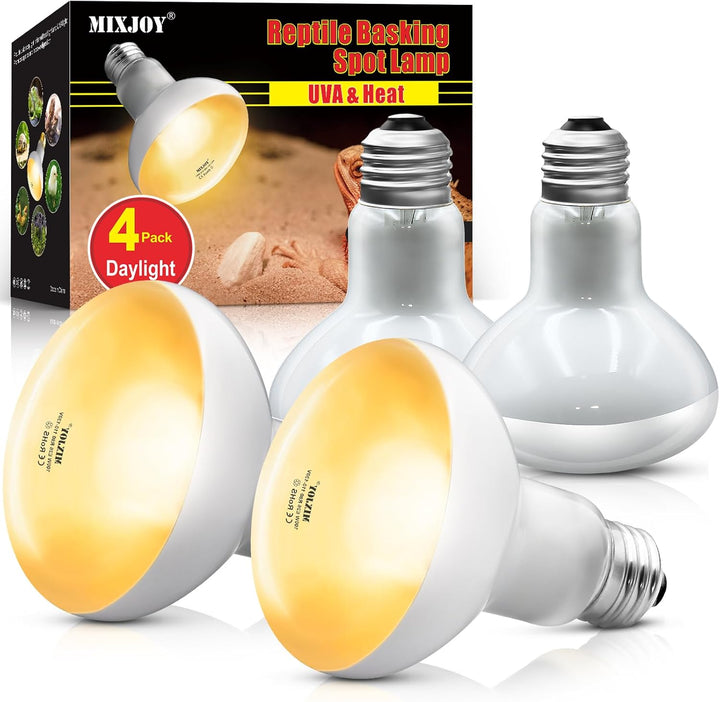 150W Reptile Heat Lamp Bulbs, 2Pack Heat Lamp Bulbs for Reptiles Basking Bulbs UVA Daylight Basking Light Amphibians Heating Lamp Emitter for Lizard, Tortoise, Bearded Dragon Gecko, Chicken