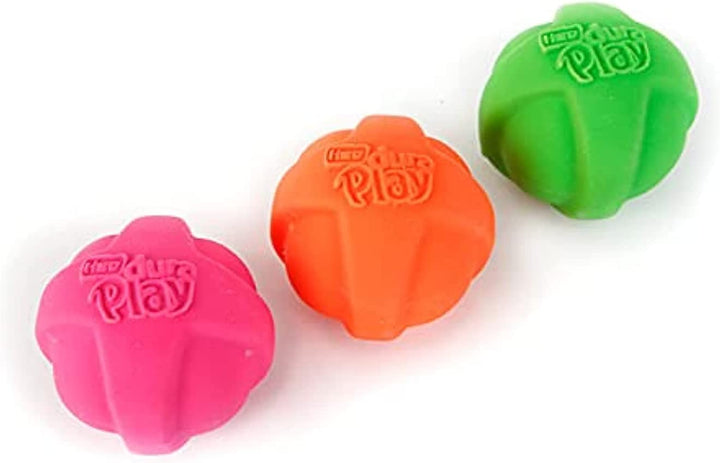 Duraplay Ball Squeaky Latex Dog Toy, Medium 3 Pack