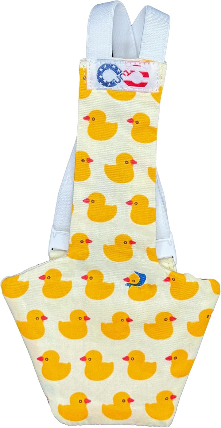 Chicken Diapers for Indoor Chickens, Hens, Roosters, Diapers for Ducks, Ducklings - Reusable, Adjustable by  (Pink Floral, Chicken Large, 1, Count)