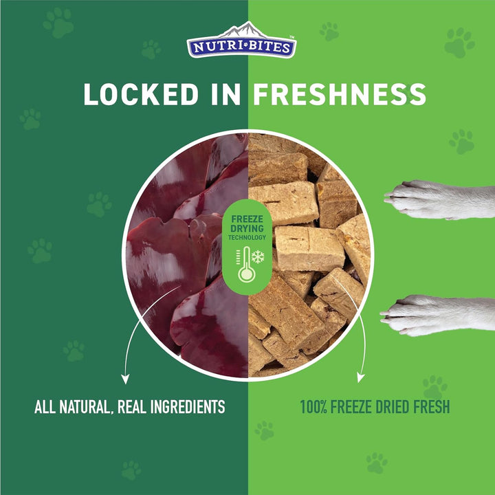Freeze Dried Beef Liver Dog & Cat Treats | Healthy Pet Training Treats or Food Topper | All Natural, Single Ingredient, High Protein | Premium Bulk Value Pack, 17.6 Oz