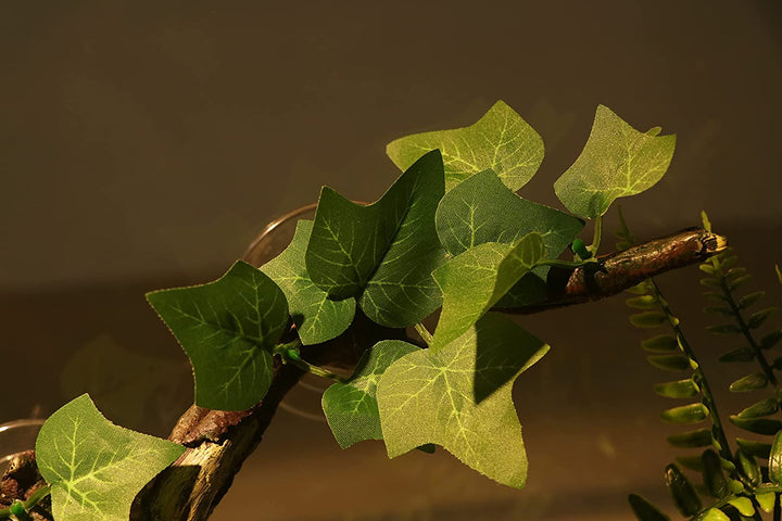 Reptile Corner Branch Terrarium Plant Decoration with Suction Cup for Amphibian Lizard Snake Climbing