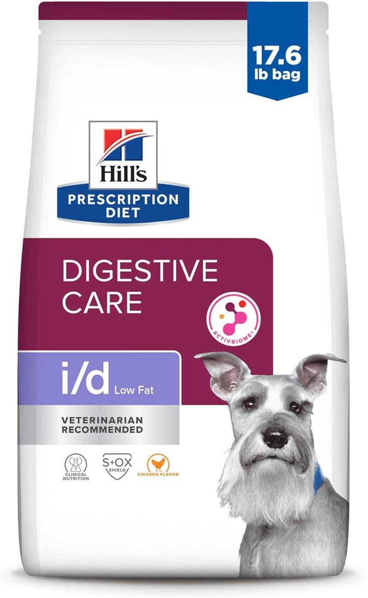 I/D Low Fat Digestive Care Chicken Flavor Dry Dog Food, Veterinary Diet, 8.5 Lb. Bag
