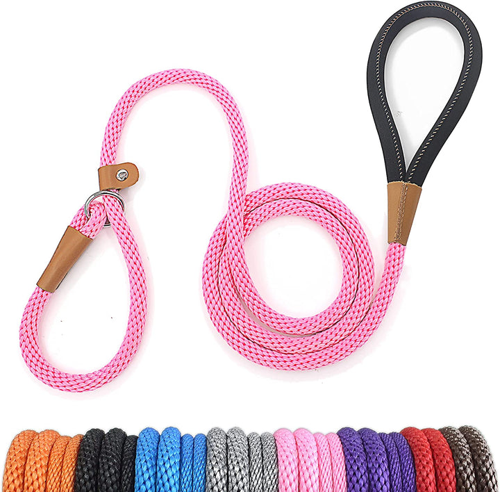 Dog Leash Slip Lead 5 6 8 FT Dog Training Leash Strong Heavy Duty Rope No Pull Training Lead Leashes for Dogs