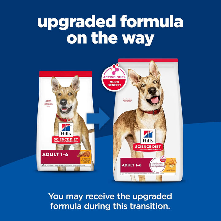 Adult 1-6, Adult 1-6 Premium Nutrition, Dry Dog Food, Chicken & Barley, 35 Lb Bag