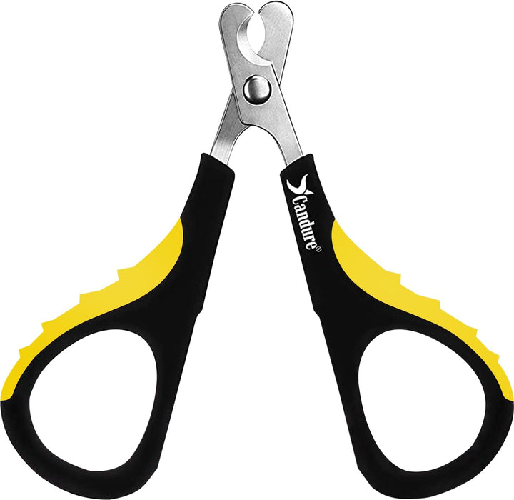 Cat Nail Clipper Stainless Steel Cat Claw Trimmers for Rabbits, Guinea Pigs, Birds, Puppies, Kittens and Small Animals Pet Nail Clipper for Professional and Home Use (Blue)