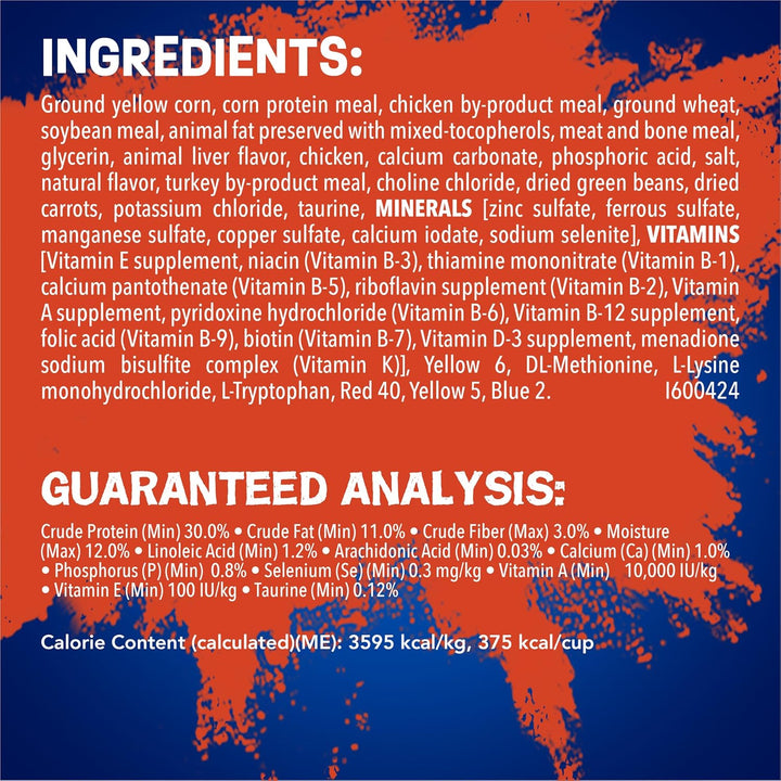 Purina  Tender and Crunch'D with Flavors of Chicken, Beef, Carrots and Green Beans - 16 Lb. Bag