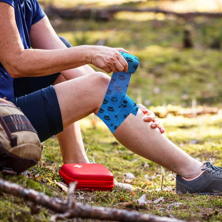 Vet Wrap for Dogs,Bandage Wrap,12Pcs 2 Inches X 5 Yards Pet Prewrap Cohesive Bandages Bulk Self Adhesive Dog Paw Protector for Horse, Cat, Bird, Pet Animal