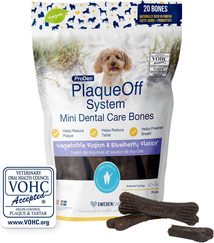 System Dental Care Bones - Dog Teeth Cleaning Bones for Oral Hygiene -Medium/Large Canine Formula - Bacon Flavor -17 Oz(Packaging May Vary)