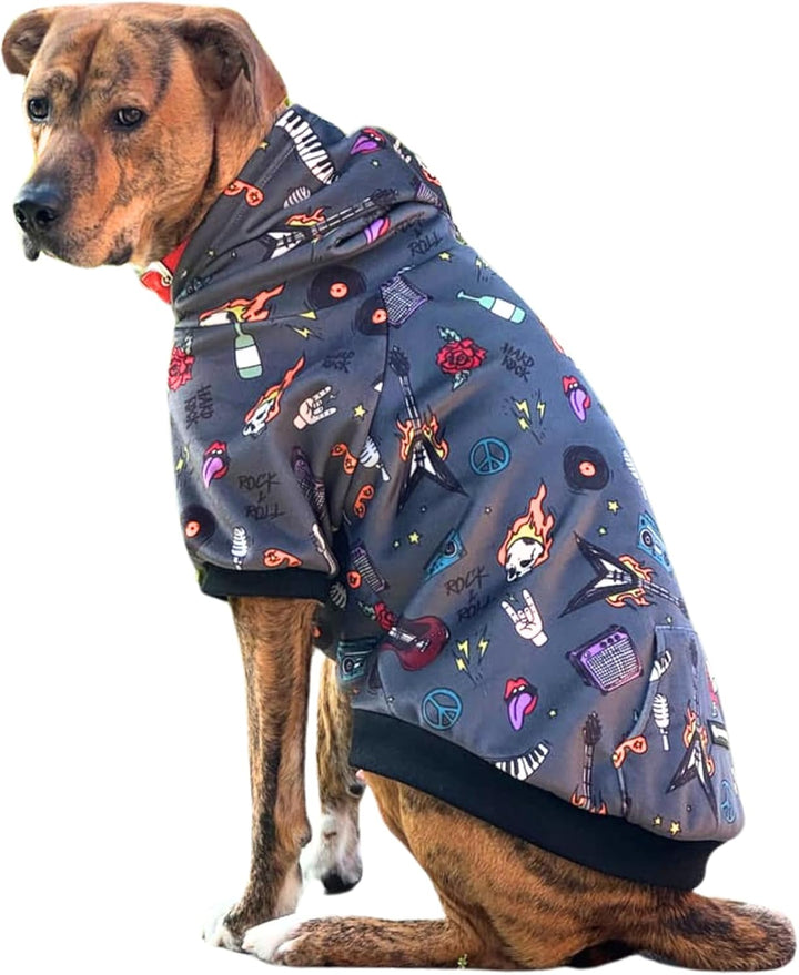 Dog Hoodie – Premium Dog Sweater for Small, Medium, and Large Dogs | Warm Outfits for French Bulldogs, Pitbull, Puppy, Winter Jacket Alternative - Cyber Punk - 3XL
