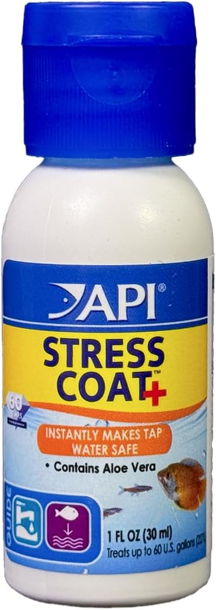 STRESS COAT Aquarium Water Conditioner 16-Ounce Bottle
