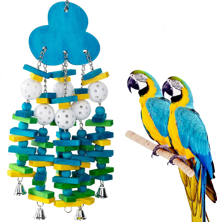 Large Bird Parrot Toys for Cockatoos African Grey Macaws and Amazon Parrots Bird Gift
