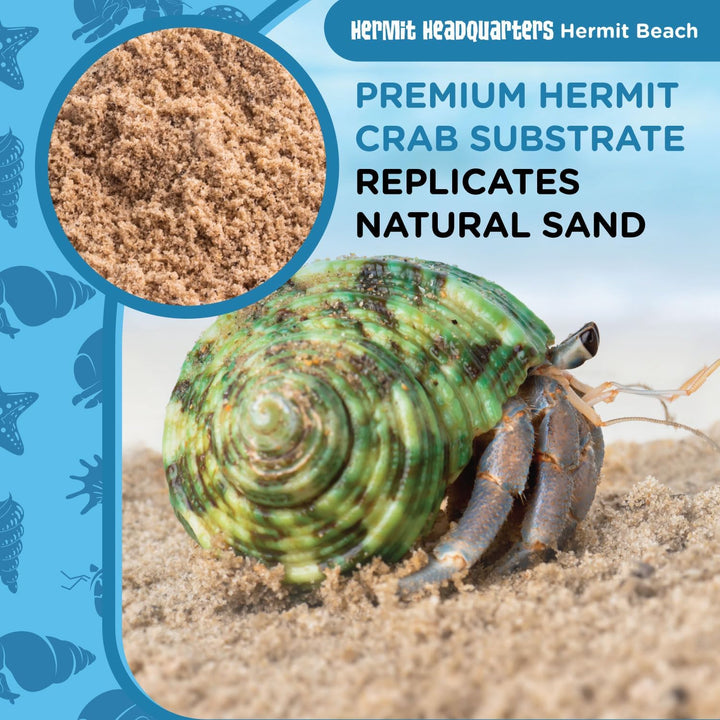 All-Natural Premium Sand Substrate Mixture for Hermit Crabs, 12Lbs