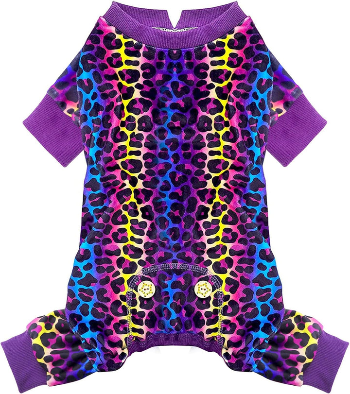 Dog Pajamas Velvet Dog Pajamas Large Sized Dogs Soft Dogs Clothes Pjs with Yellow Ducks Pattern Stretchy Pet Jammies Coat Comfy Pet Onesie Costume, 3X-Large