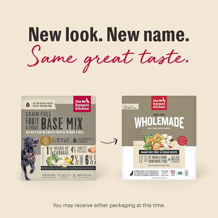 Wholemade™ Grain Free Fruit & Veggie Base Mix Dog Food (Just Add Protein), 7 Lb Box