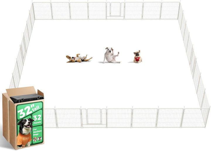 Rollick Unleashed Dog Playpen for Indoor, Yard, RV Camping, 24 Inch 8 Panels for Small and Puppy Dogs, Black│Patented