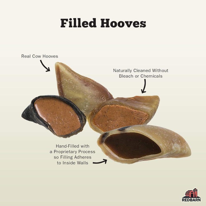 Filled Hooves-Cheese N' Bacon for Dogs, Pack of 25