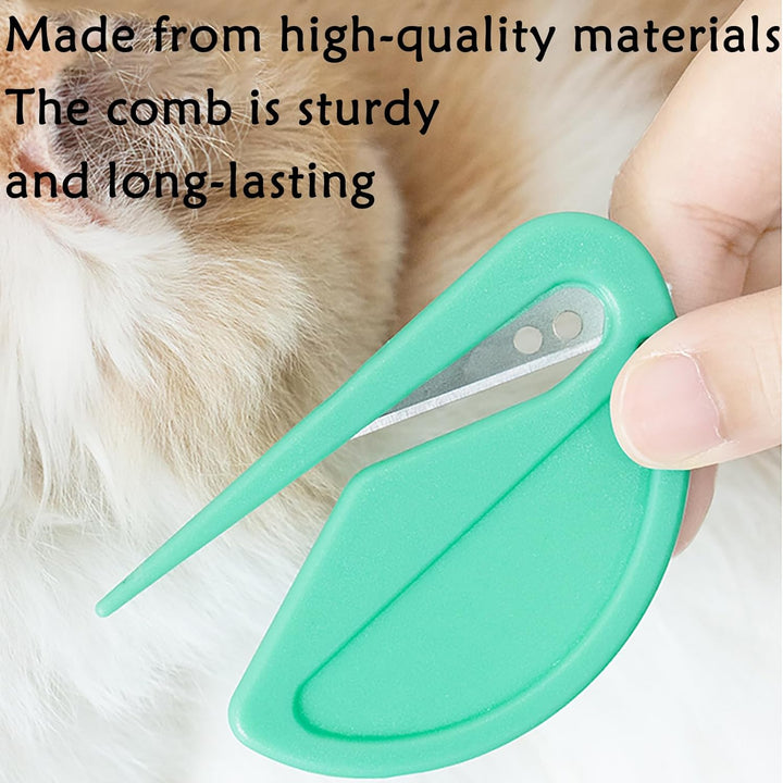 5Pcs Knotting Comb for Cats, Pet Knotting Comb De Knotting Comb for Dog Pet Hair Removal Tool Cat Dog Grooming Supplies Matted Fur Remover