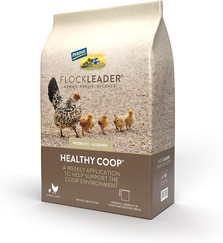 Healthy Coop, Litter Additive for Chicken Coop with Probiotic & Acidifier, Reduces Odor, Wetness & Bacteria, 12Lbs