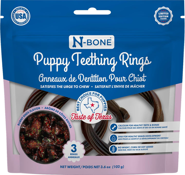 Puppy Teething Ring Pumpkin Flavor 7.2 OZ/(6 Pack)