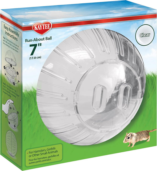 7" Clear Run-About Exercise Ball for Pet Hamsters & Gerbils