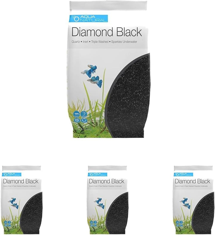 Diamond Black 10Lb, Premium Gravel and Substrate for Aquariums, Fish Tanks and Terrariums, 1-2Mm