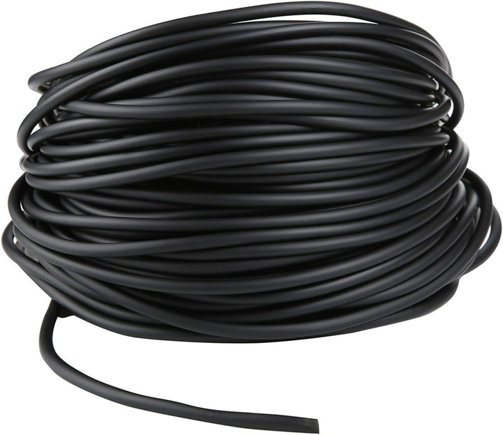 Aquarium 50 Feet Standard 3/16" Black Flexible Airline Tubing with Black Plastic Connectors for Fish Tank,Terrariums, and Hydroponics