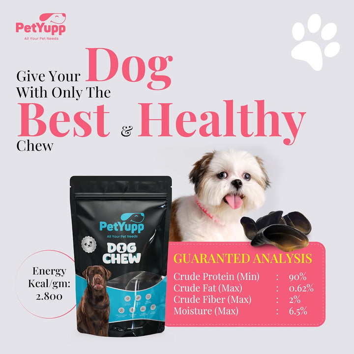 Buffalo Hooves for Dogs | Pack of 5 | Natural, High Protein & Low Fat Dog Treats for Small, Medium & Large Dogs | Rawhide Alternatives & Additives Free Dog Chews for Aggressive Chewers