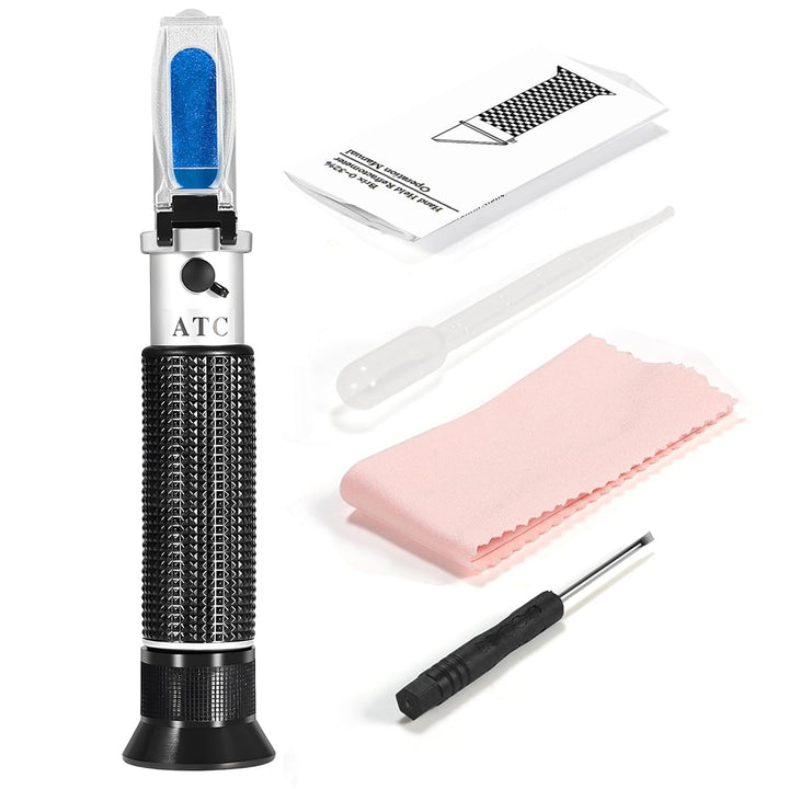 Seawater Salinity Refractometer, Automatic Temperature Compensation Sea Water Salinity Measurer for Aquarium, Hydrometer, 0-100Ppt & 1.000-1.070 Salinity Specific Gravity