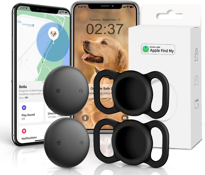 VB GPS Tracker for Dogs (1 Pack), Mini GPS Cat Tracker, Smart Pet Activity Tracker (Ios Only), No Monthly Fee, Compatible with Apple Find My, Anti-Lost, Finder Tag