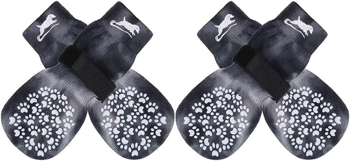 anti Slip Dog Socks to Prevent Licking Paws, Dog Shoes for Hot Pavement, Dog Booties for Small Medium Large Senior Dogs, Traction Control Boots & Paw Protectors for Hardwood Floors