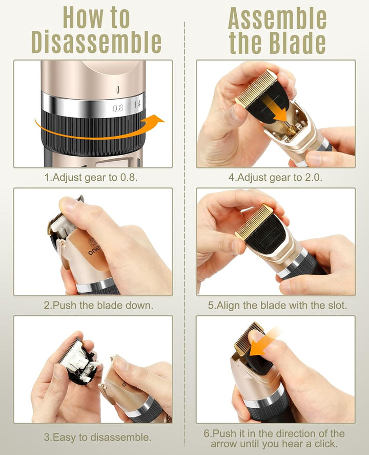 Low Noise Dog and Cat Clippers Replacement Blade