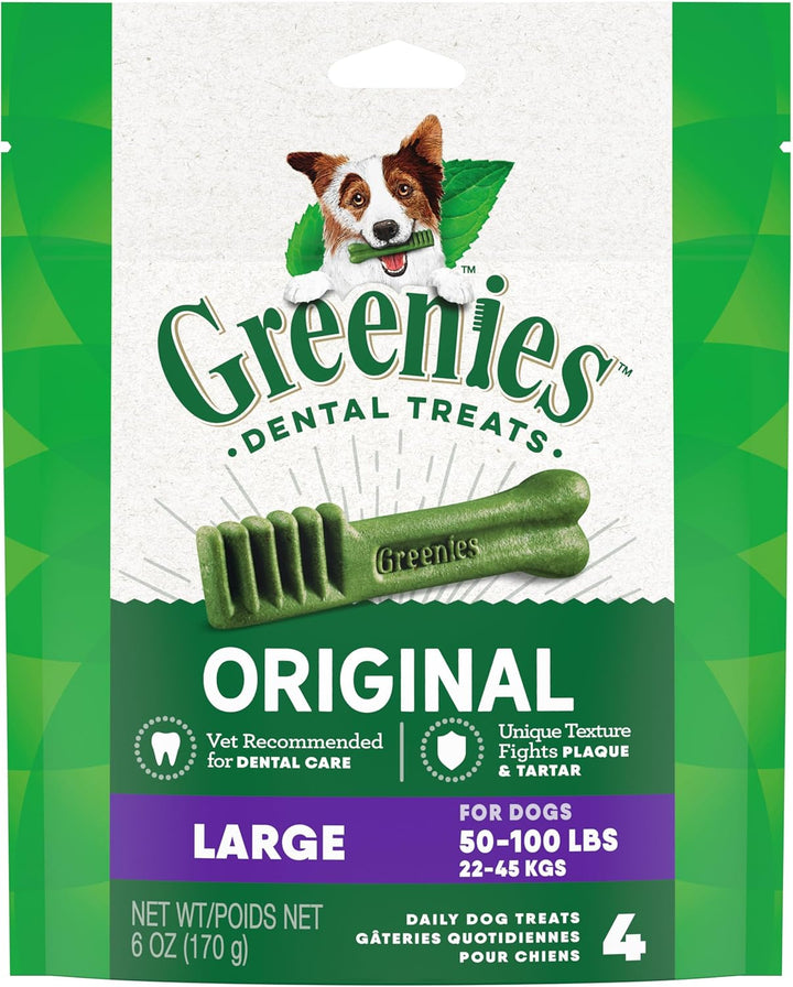Original Large Dental Dog Treats, 36 Oz. Pack (24 Treats)
