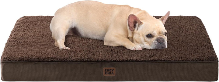 Orthopedic XL Dog Beds for Extra Large Dogs with Removable Washable Cover for Crate, Grey, 41X27