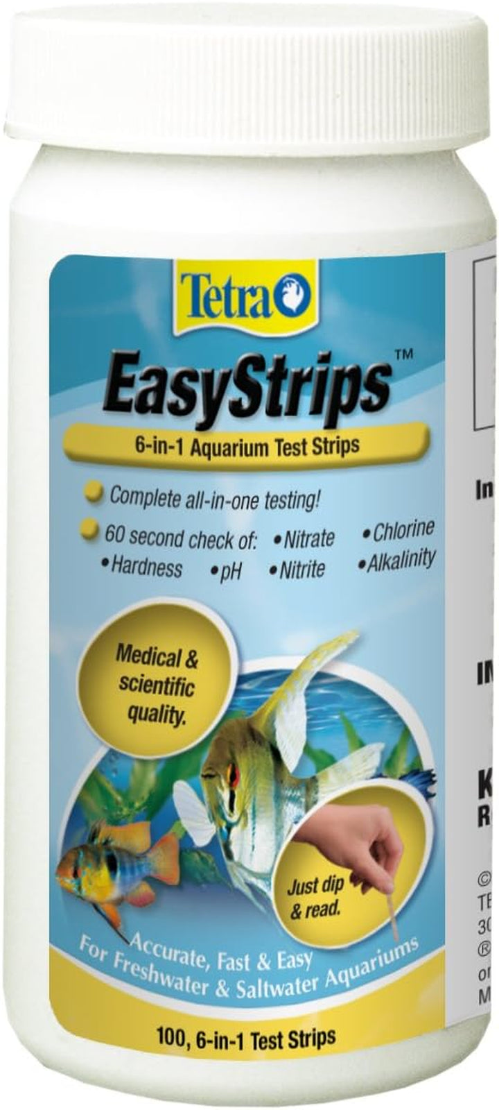 Easystrips 6-In-1 Aquarium Test Strips, Water Testing (19542)