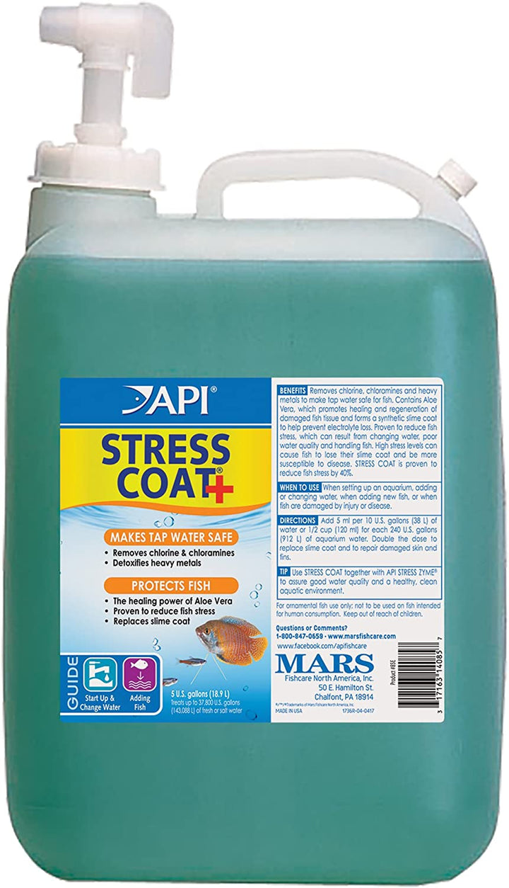 STRESS COAT Aquarium Water Conditioner 16-Ounce Bottle