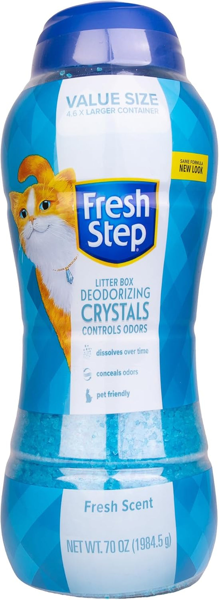 Cat Litter Crystals in Fresh Scent - Cat Litter Box Deodorizer - Combats Odors and Neutralizes Smells to Keep Your Home Clean, 15 Ounce