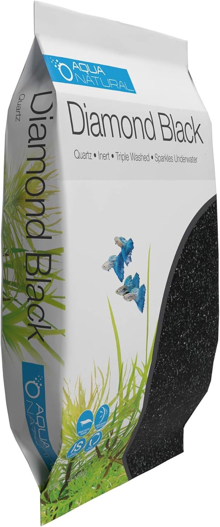 Diamond Black 10Lb, Premium Gravel and Substrate for Aquariums, Fish Tanks and Terrariums, 1-2Mm