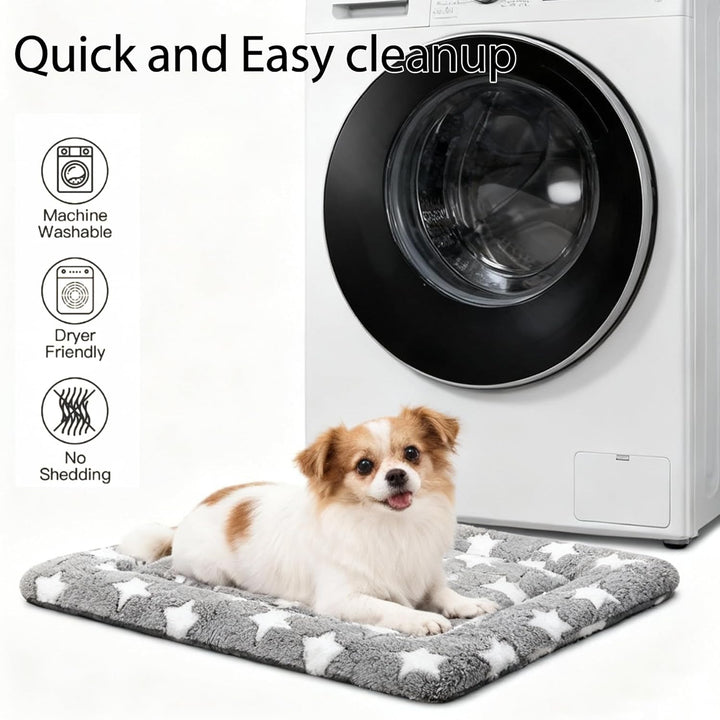 Dog Bed Mat - Dog Crate Pad - Reversible Dog Mat for Pet Comfort - Soft Bed Crate Pads with Dual-Sided Design for All Seasons - Durable, Machine Washable Mat for Crates, Travel, and Home