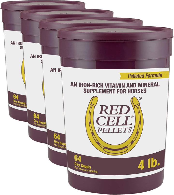 Horse Health Red Cell Pellets, Vitamin-Iron-Mineral Supplement for Horses, Helps Fill Important Nutritional Gaps in Horse'S Diet, 4 Lbs., 64-Day Supply