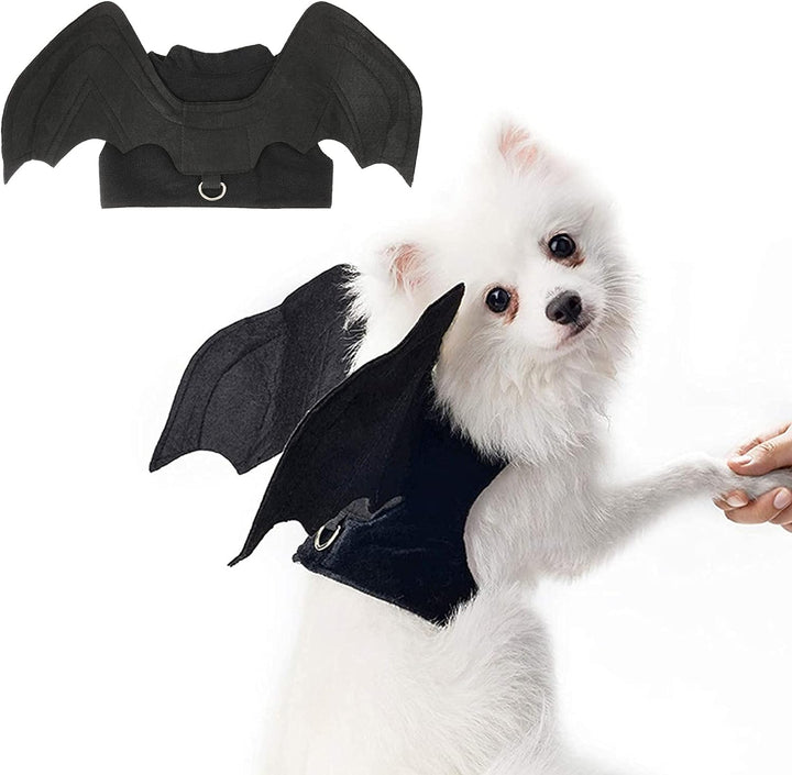 Bat Wings Pet Costume, Polyester Felt Cloth, Small, Halloween, Unisex, Durable, Easy to Clean, Bat Wings Costume for Small Dogs Cats