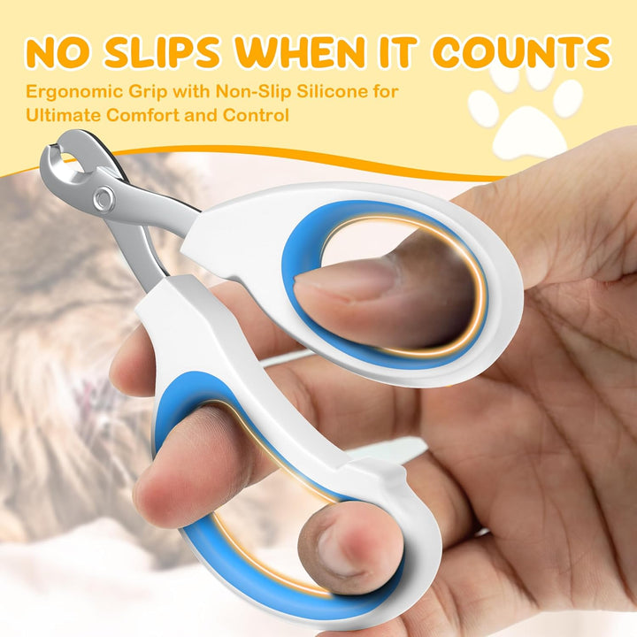 Cat Nail Clipper, Claw Trimmer Made of Stainless Steel, Clean Cut, No Shred, Mirror Finish. Small Animal Nail Clippers for Cats, Kittens, Bunny, Puppy, Rabbit, Gatos, and More