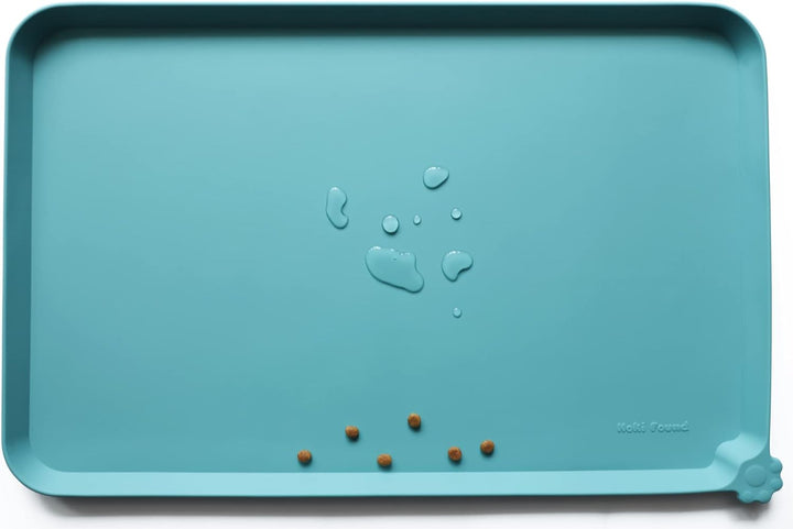 -Waterproof Pet Feeding Mats with High Lips - Multiple Size and Colors for Dogs, Cats & Others-G