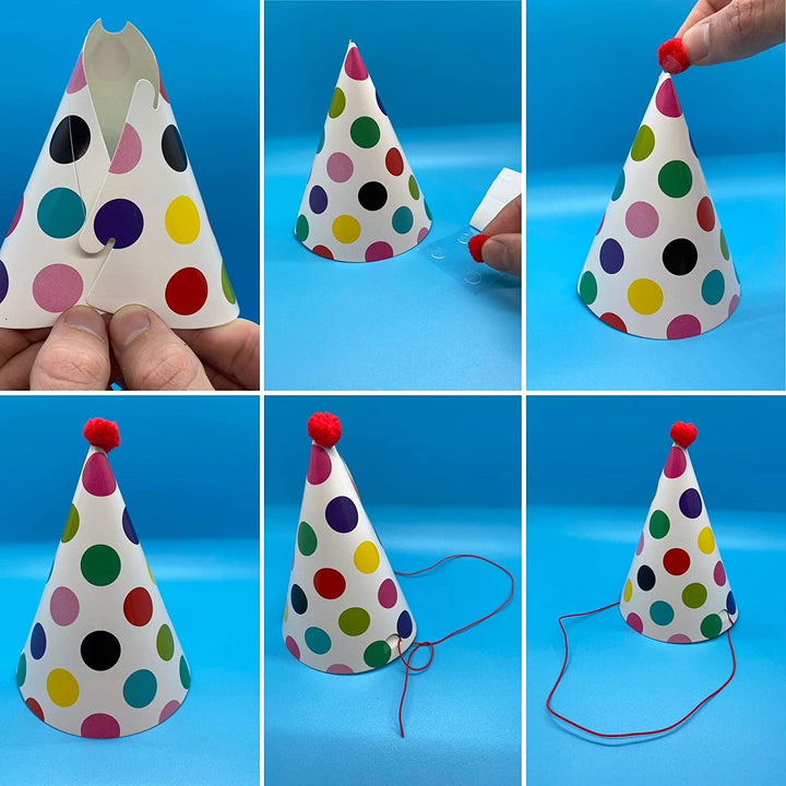 CBM Dog Party Hat Set - Dog Birthday Hats and Crowns - 11Pcs