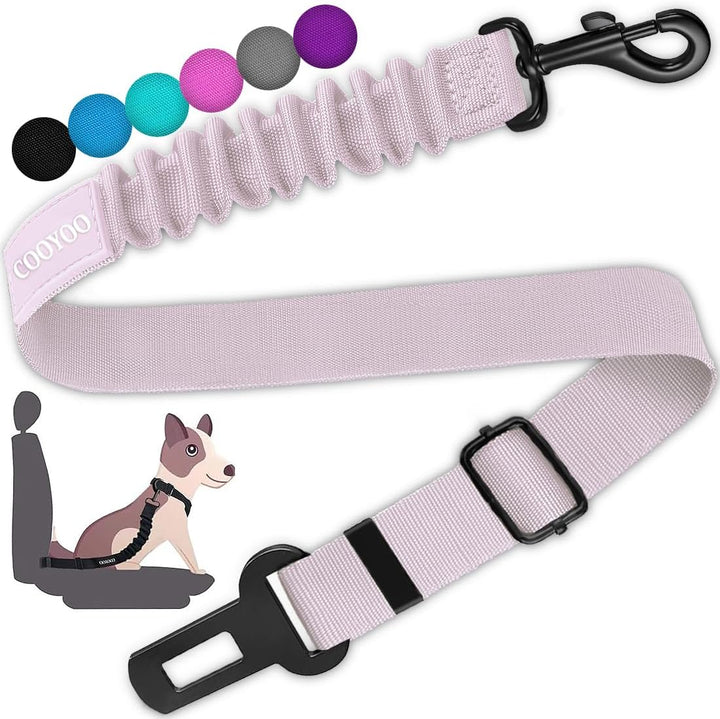 Dog Seat Belt,3 Piece Set Retractable Dog Car Harness Adjustable Dog Seat Belt for Vehicle Nylon Pet Safety Seat Belts Heavy Duty & Elastic