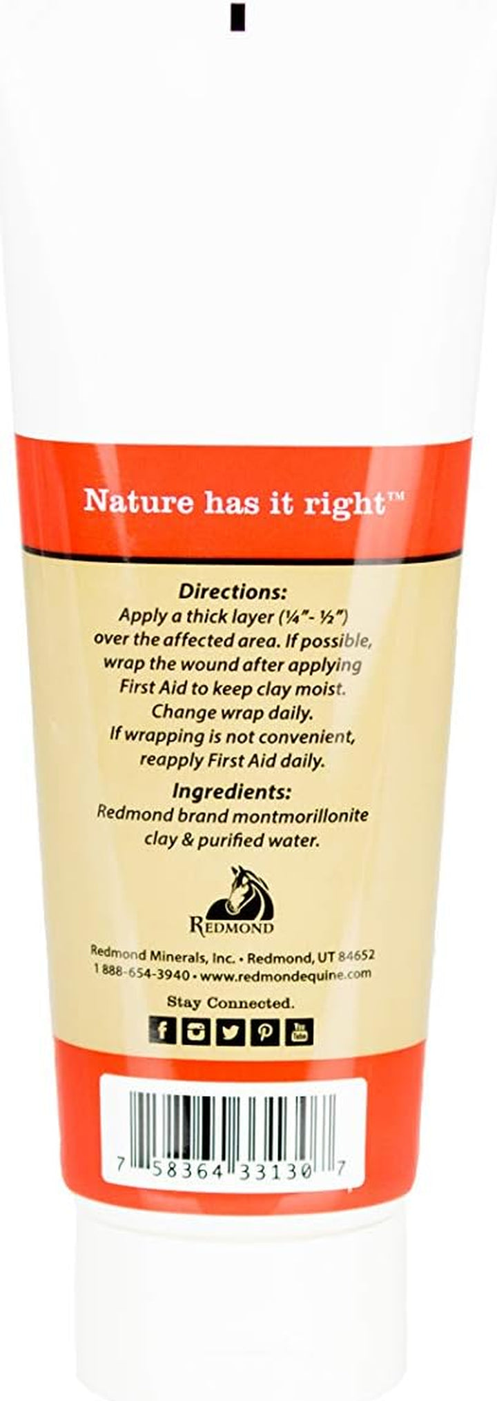 First Aid All Natural Hydrated Clay for Horses, 8 Ounce Tube