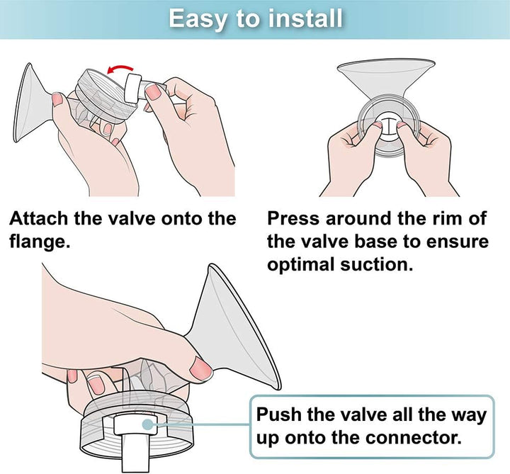 Backflow Protector Duckbill Valve Compatible with Spectra S1 S2 Synergy Gold Breast Pumps Replacement for Spectra Pump Parts Backflow Protector S1 S2 Replacement Parts Accessories