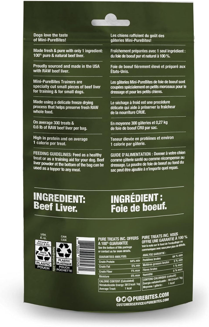 Mini Freeze Dried Beef Dog Treats | Only 1 Ingredient | 85G