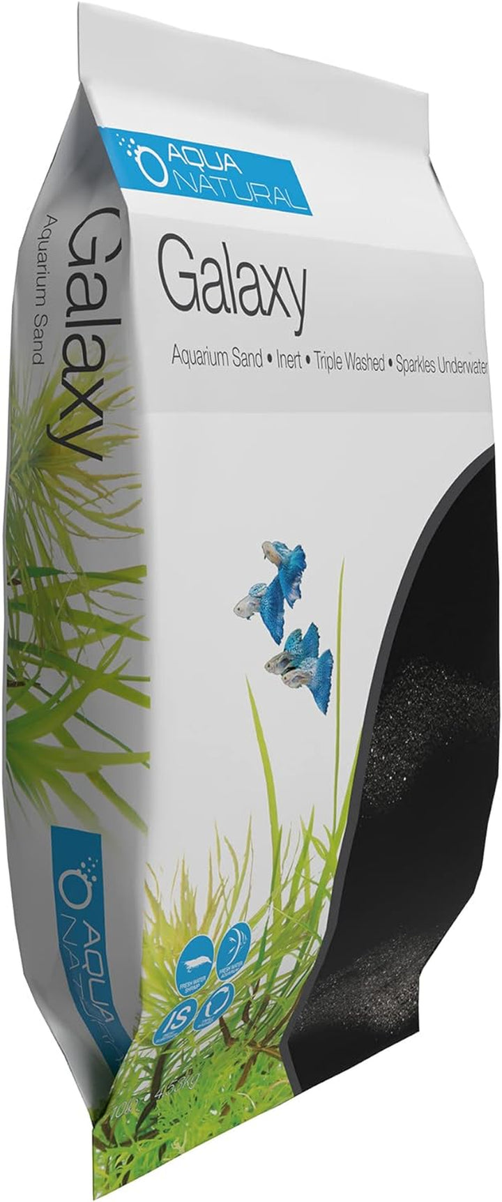 Galaxy Sand 20Lb Substrate for Aquascaping, Aquariums, Vivariums and Terrariums, Black