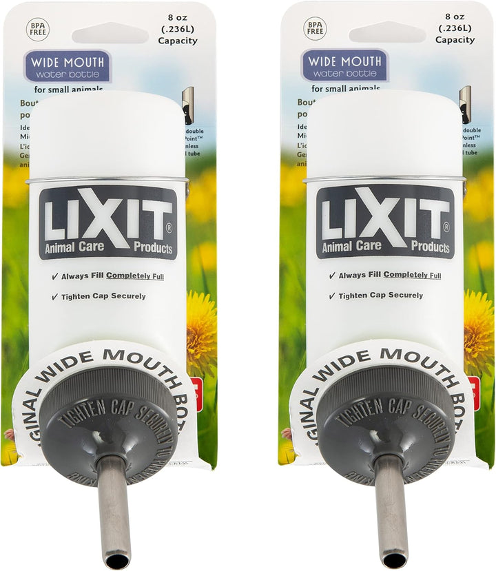 Pet Wide Mouth Water Bottle (16 Oz), Translucent, 8802