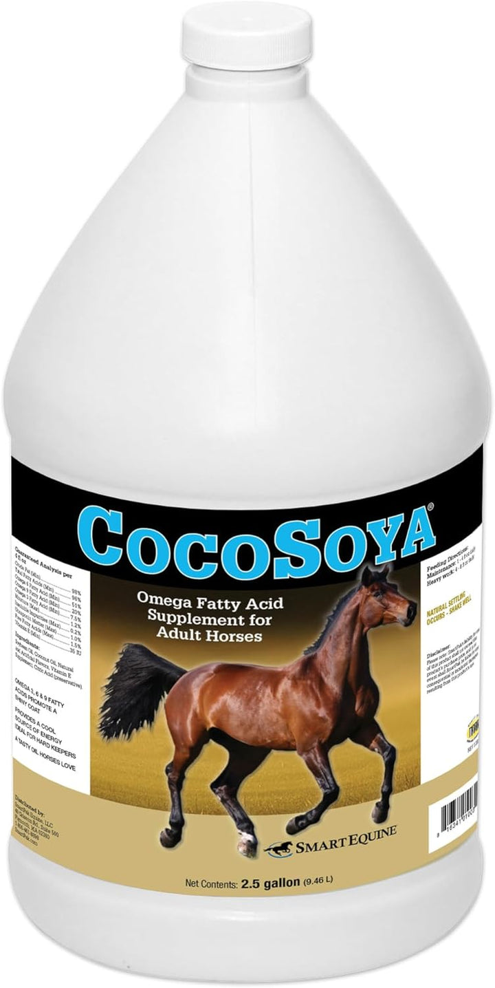 Cocosoya Oil | Oil for Skin and Coat | Contains Soybean and Coconut Oil for Overall Coat Shine and Horse Health | Nourishing Fatty Acids for a Lustrous Appearance | 1 Gallon